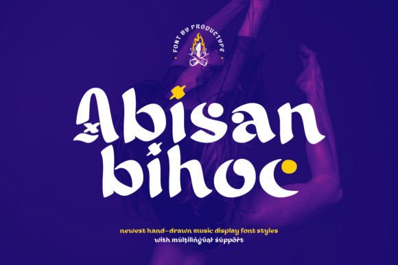 Abisan Bihoc: A Musical Display Font for Immersive Design