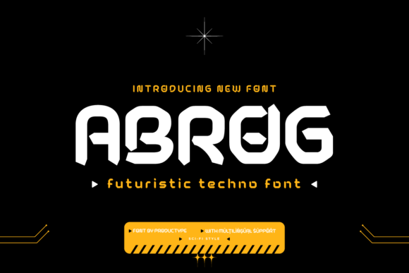 Abrog: A Futuristic Display Font for Bold Design Projects