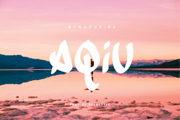 Aqiu: A Handcrafted All-Caps Display Font for Authentic Branding