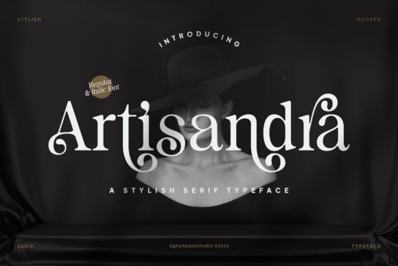 Artisandra: An Elegant Serif Display Font for Digital Branding
