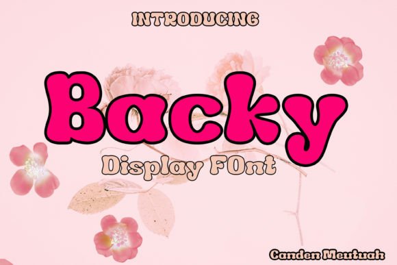 Backy Display Font for Handmade Makers