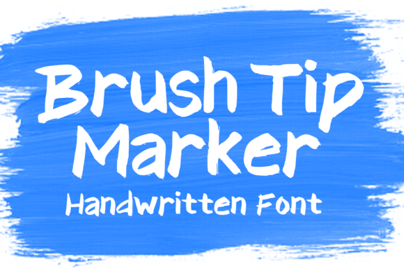 Brush Tip Marker: A Hand-Lettered Display Font for Warm, Human Typography