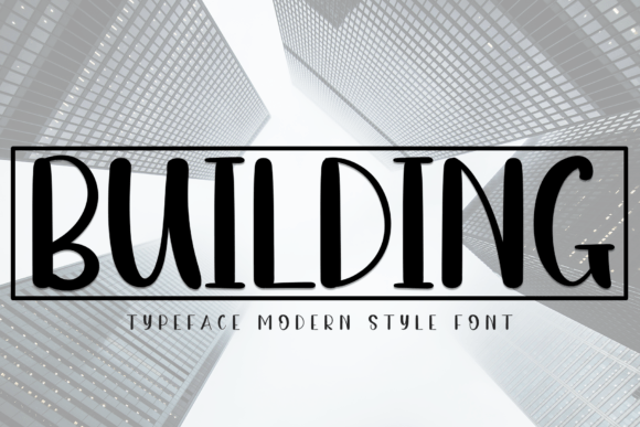 Building: A Sweet & Friendly Display Font for Joyful Designs