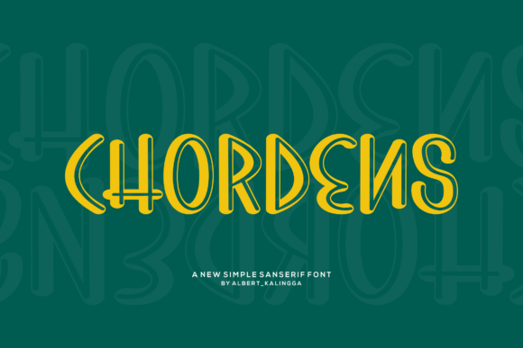 Chordens: A Joyful Display Font for Editorial Design