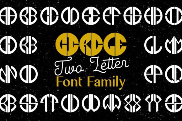 Circle Two Letter: A Modern Monogram Display Font for Editorial Identity