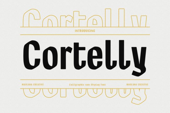 Cortelly Display Font for Handmade Creators
