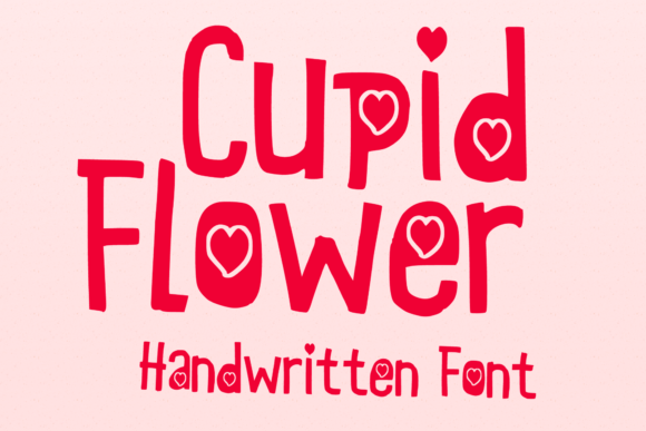 Cupid Flower Display Font for Handmade Valentine’s Day Projects
