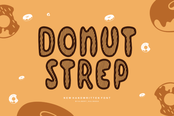 Donut Strep Font for Handmade & Printable Creators