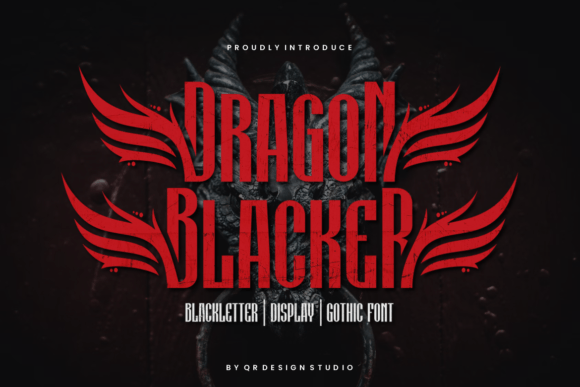 Dragon Blacker Display Font Brings Quirky Personality to Digital Branding