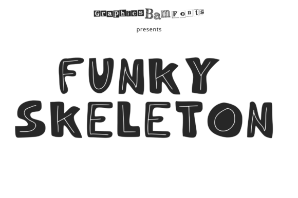 Funky Skeleton Regular: A Funky Display Font
