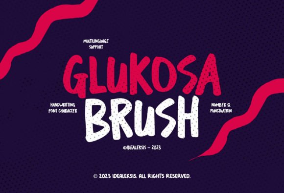 Glukosa Brush: A Fun and Casual Handwritten Font for Editorial Design