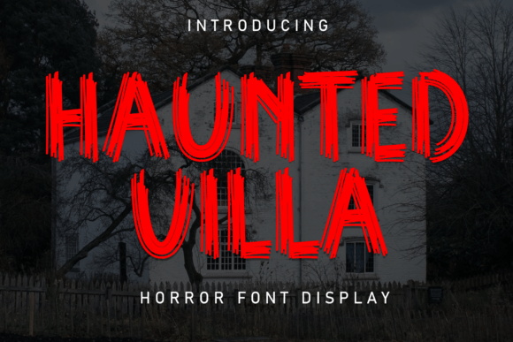 Haunted Villa Font for Spooky & Elegant Design Projects