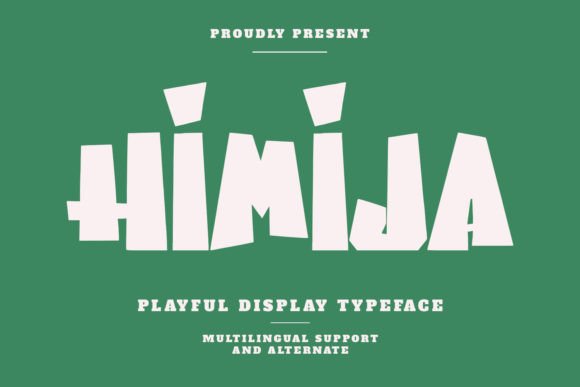 Himija Playful Display Typeface for Handmade Creators