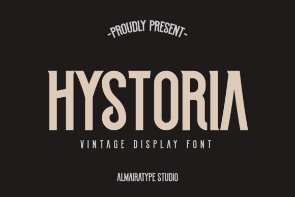 Hystoria Display Font for Elegant Vintage Branding