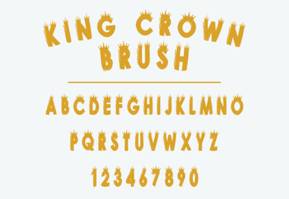 King Crown Brush: A Bold Display Font for Campaign Headlines