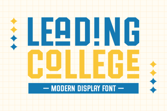 Leading College: A Modern Display Font for Scroll-Stopping Campaigns