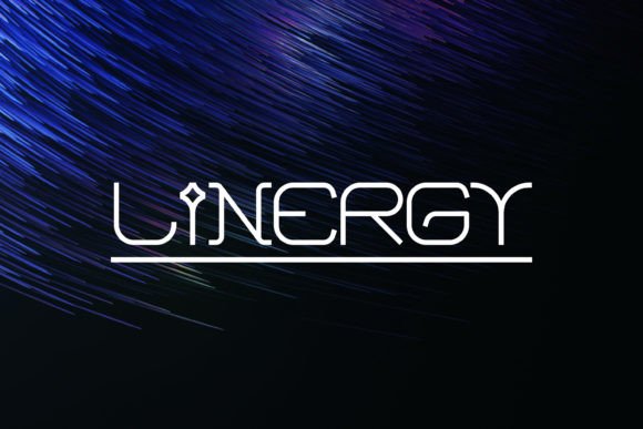 Linergy Display Font for Tech-Inspired Craft Projects
