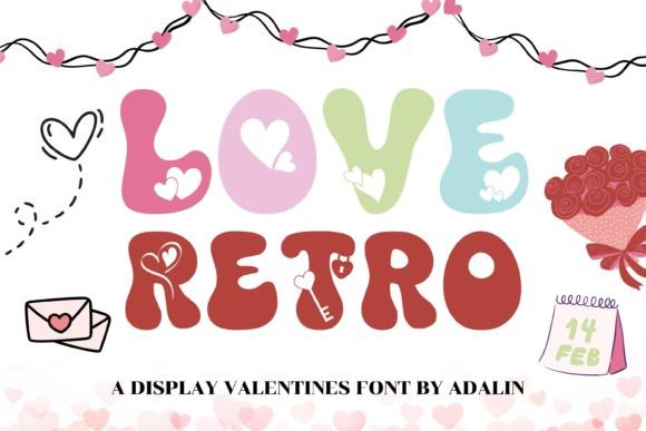 Love Retro Font: A Playful Display Typeface for Valentine’s Day Projects