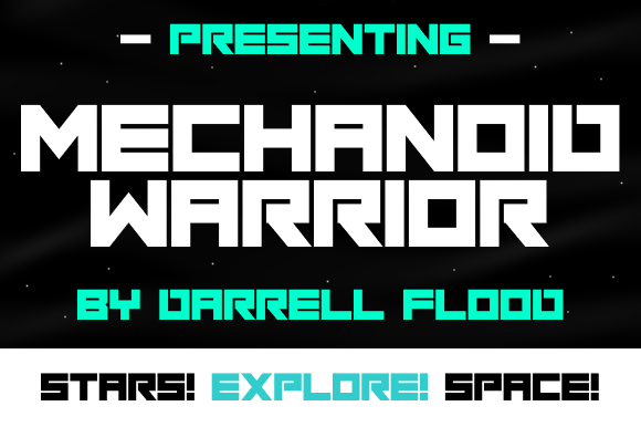 Mechanoid Warrior Font for Futuristic Branding
