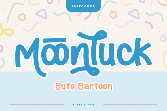 Moonluck: A Playful Display Font for Whimsical Designs