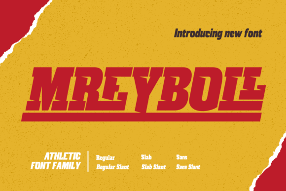 Mreyboll: A Bold Sports Display Font for Athletic Branding