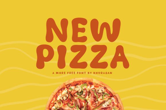 New Pizza Font: A Cute Handwritten Display Typeface for Makers