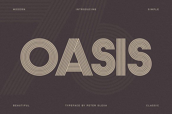 Oasis Display Font for Retro-Modern Branding