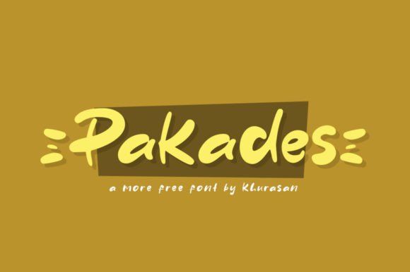 Pakades Font: A Modern Fancy Display Typeface for Small Business Branding
