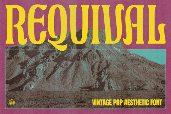 Requival Display Font for Handmade Branding & Printables