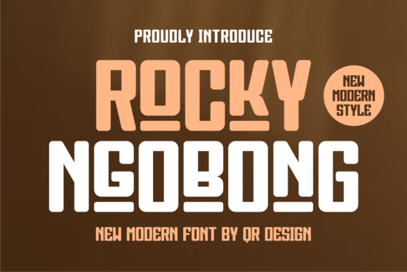 Rocky Ngobong Font: Bold Display Typeface for Editorial Impact