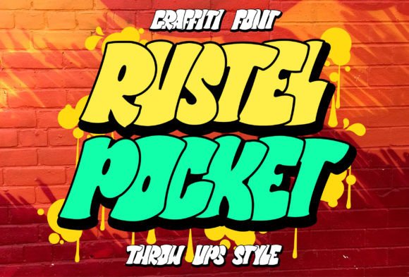 Rustel Pocket: A Bold Graffiti Display Font for Editorial Impact