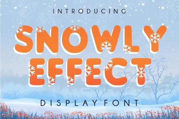 Snowly Effect Font for Winter Branding and Holiday Design