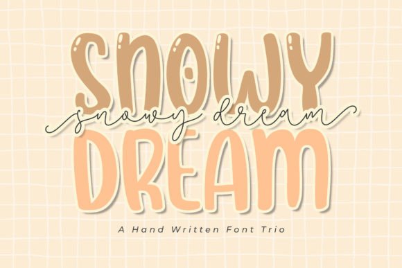 Snowy Dream Trio: A Display Font for Festive & Seasonal Campaigns