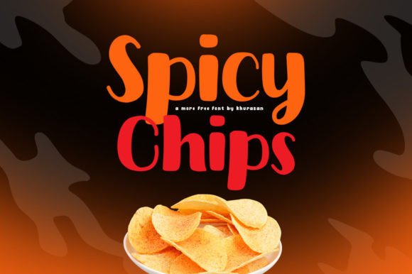 Spicy Chips Font: A Cute Handwritten Display Typeface for Makers
