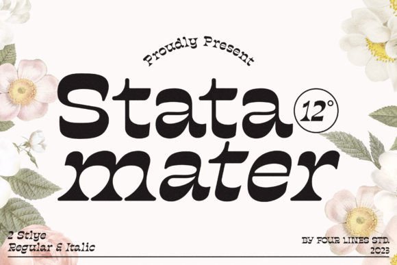 Stata Mater Font: Timeless Serif Elegance for Handmade Brands
