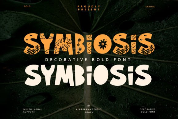 Symbiosis Display Font for Playful, Authentic Branding