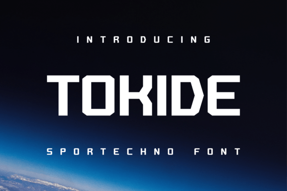 Tokide: A Bold Techno Display Font for Modern Web Design