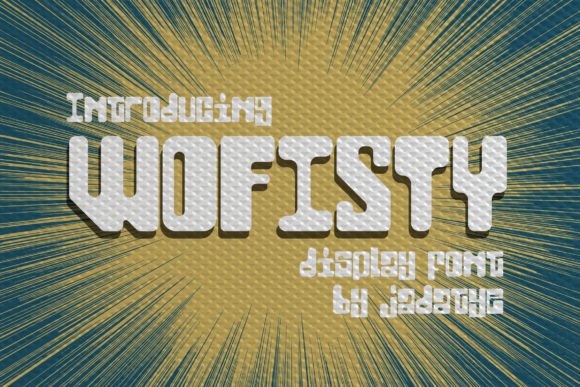 Wofisty: A Retro-Fun Display Font for Real Branding Projects
